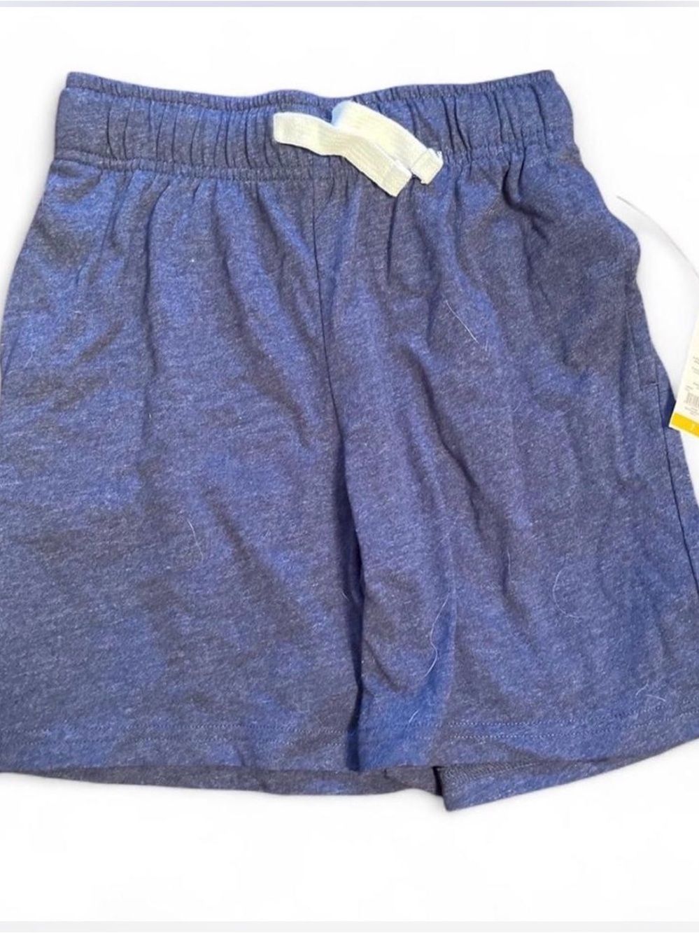 Kids Blue Knit Drawstring Shorts